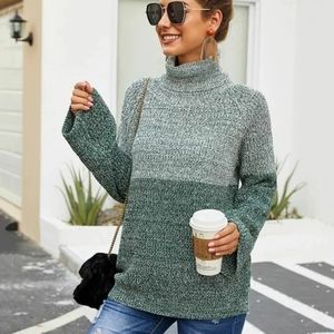 Shein Space Dye High Neck Sweater